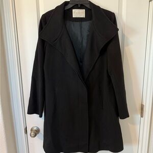Women's Fleurette Black Coat